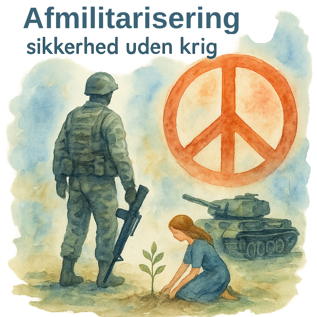 Illustration af antimilitarisme